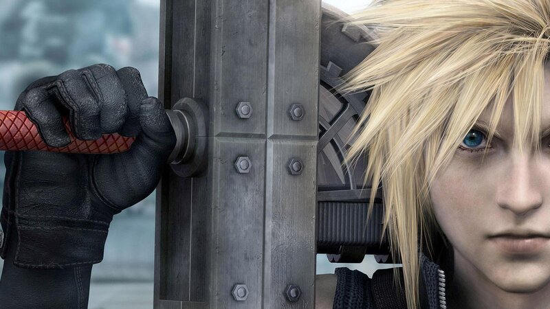 Blonde-haired Man Holding Sword — Gray