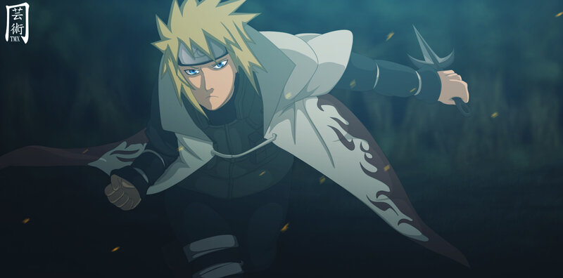 Blonde-haired Ninja in Motion