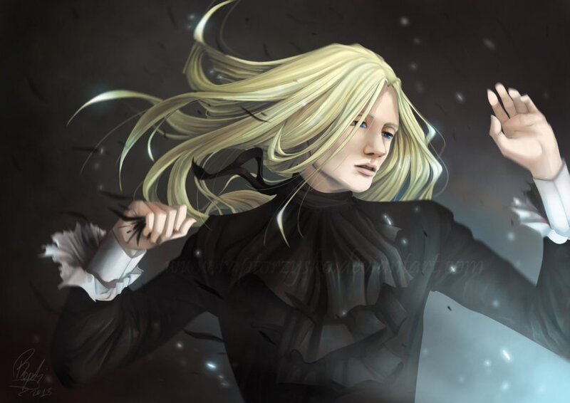 Blonde-haired Person in Black