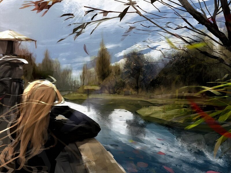 Blonde-haired Person on Boat