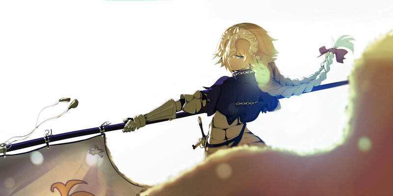 Blonde-haired Warrior — Blue, Dramatic, Sunset
