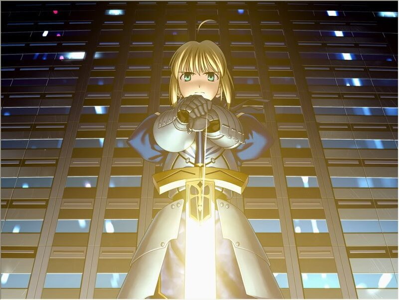 Blonde Knight Holding Sword — Gold