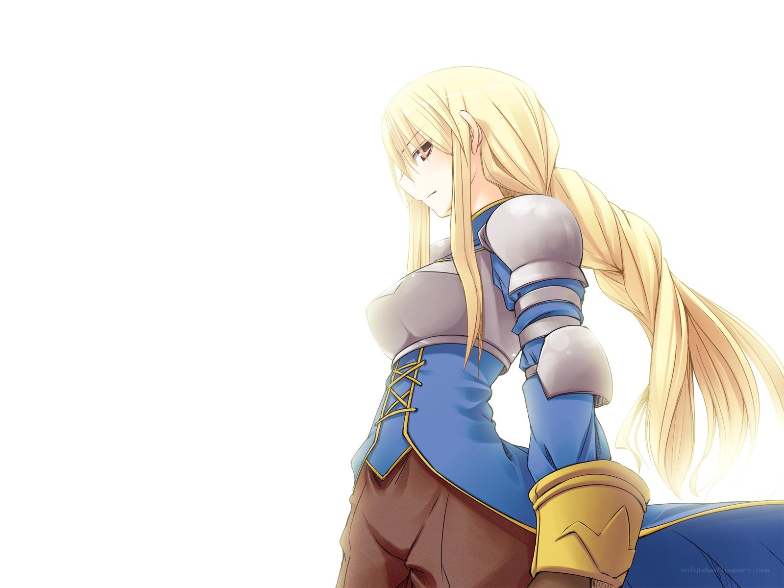 blonde knight in armor