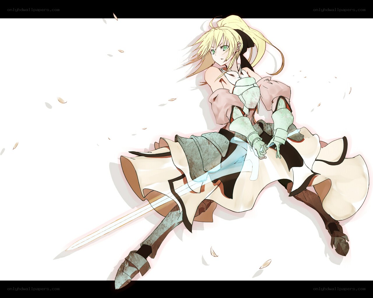 blonde knight in armor