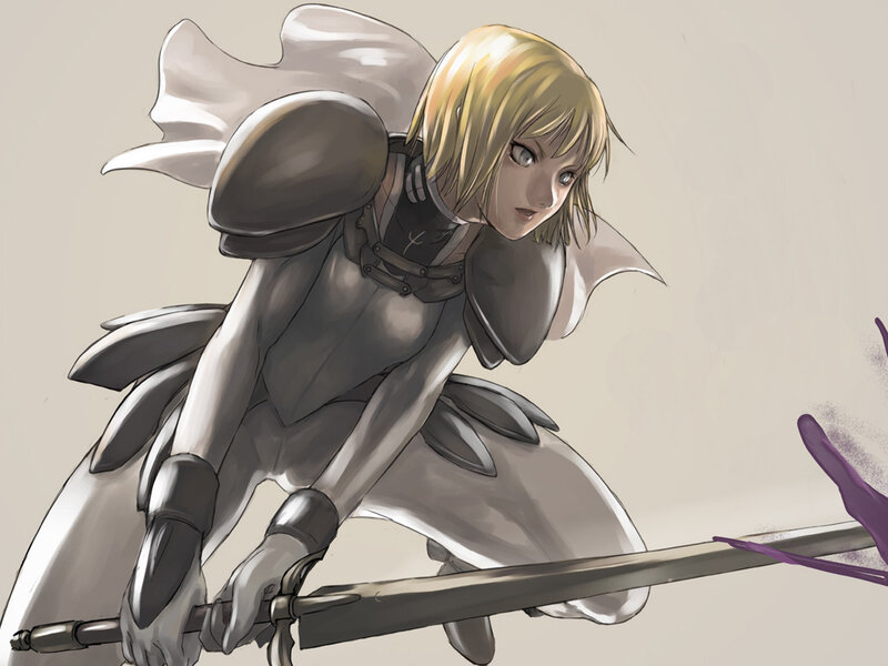 Blonde knight in armor