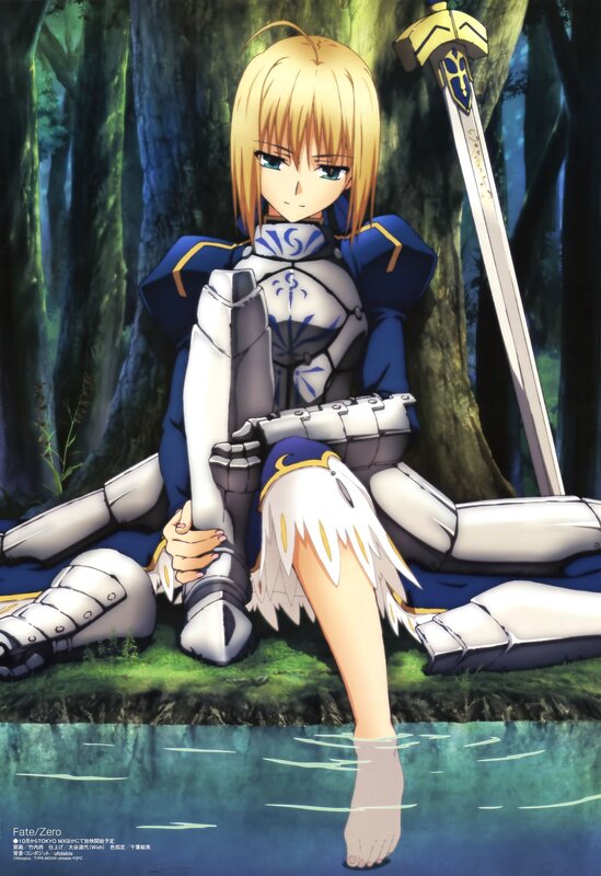 Blonde Knight in Armor — Blue, Calm
