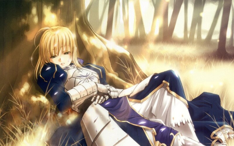 Blonde Knight in Armor — Gold, Dramatic