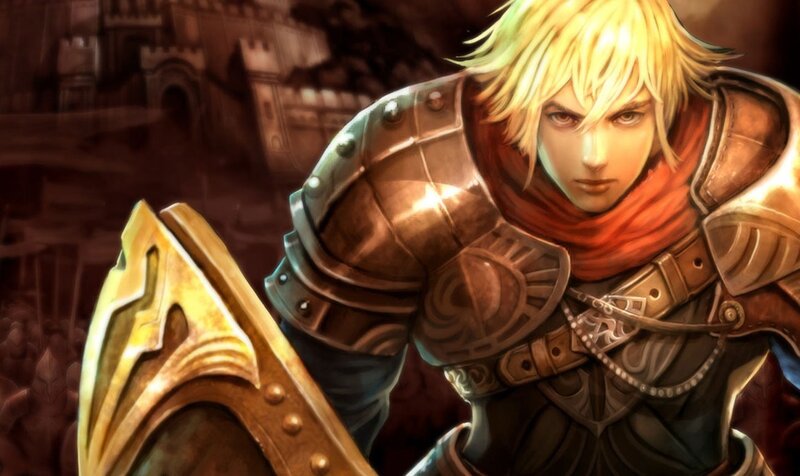 Blonde Knight in Armor — Gold