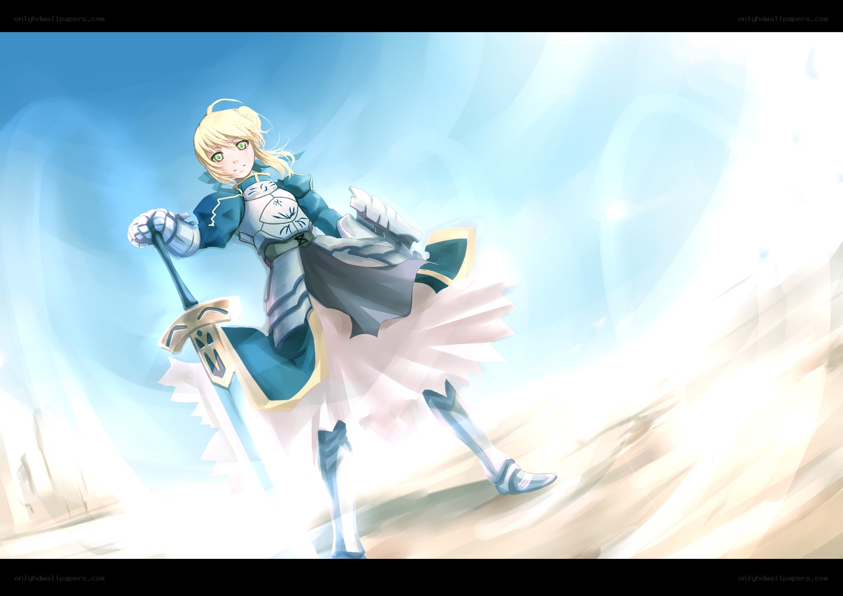 blonde knight in motion