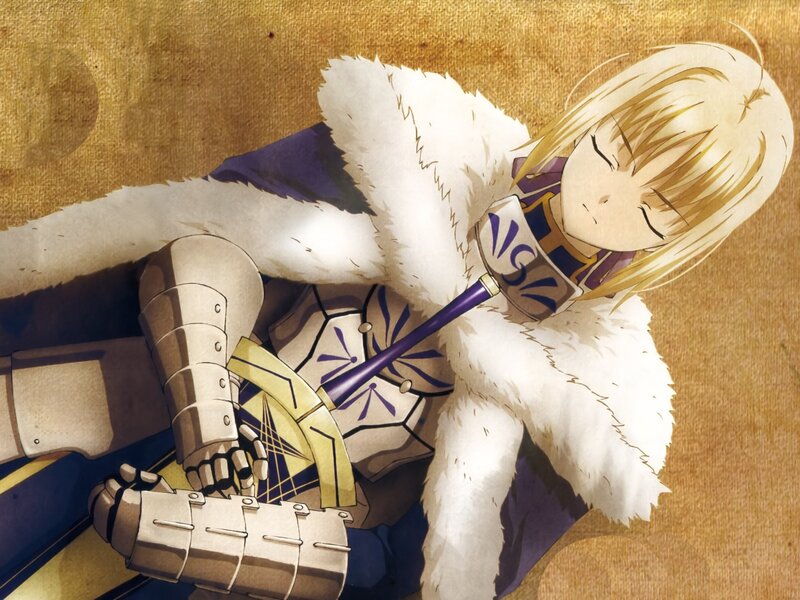Blonde Knight Lying Down