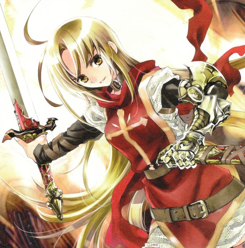 Blonde knight with sword