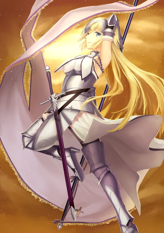 Blonde Knight with Sword — Gold