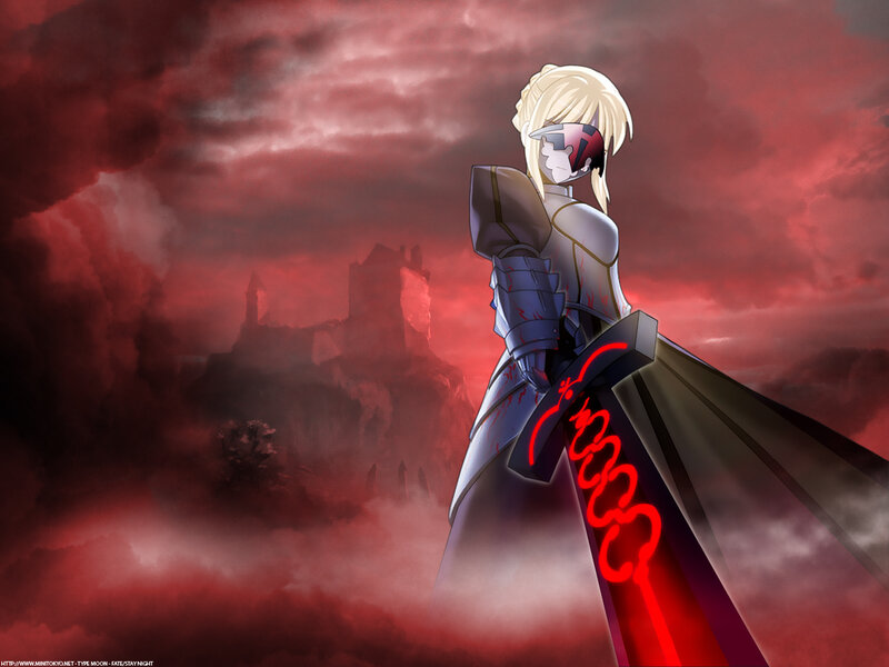 Blonde Knight with Sword — Red