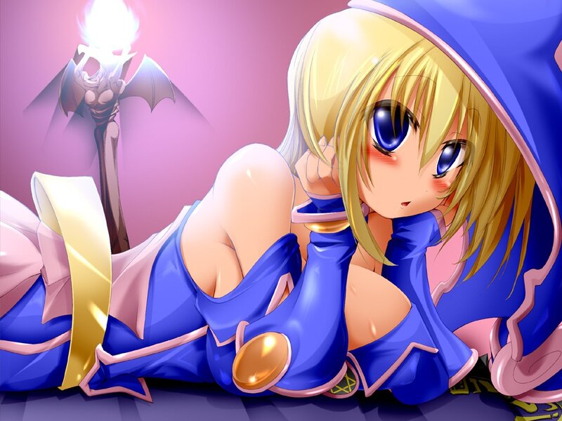 blonde mage character art