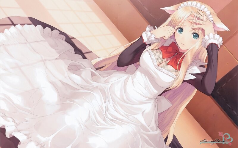 blonde maid character