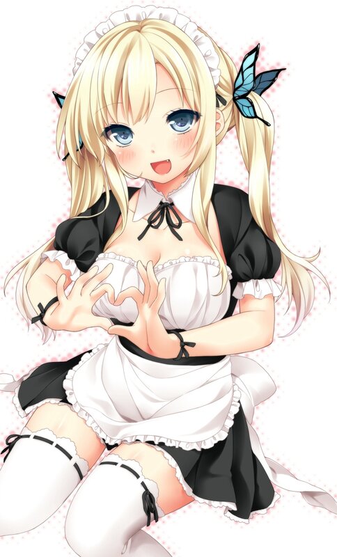blonde maid character