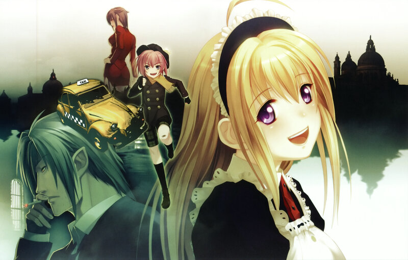 Blonde Maid Character — Yellow, Dramatic