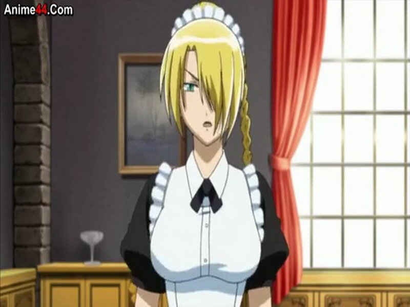 Blonde Maid Character — Yellow