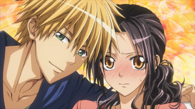 Blonde Male and Dark-haired Female