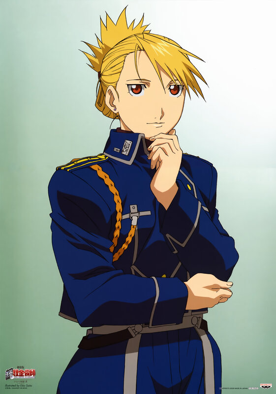 Blonde Male Character — Blue, Serious