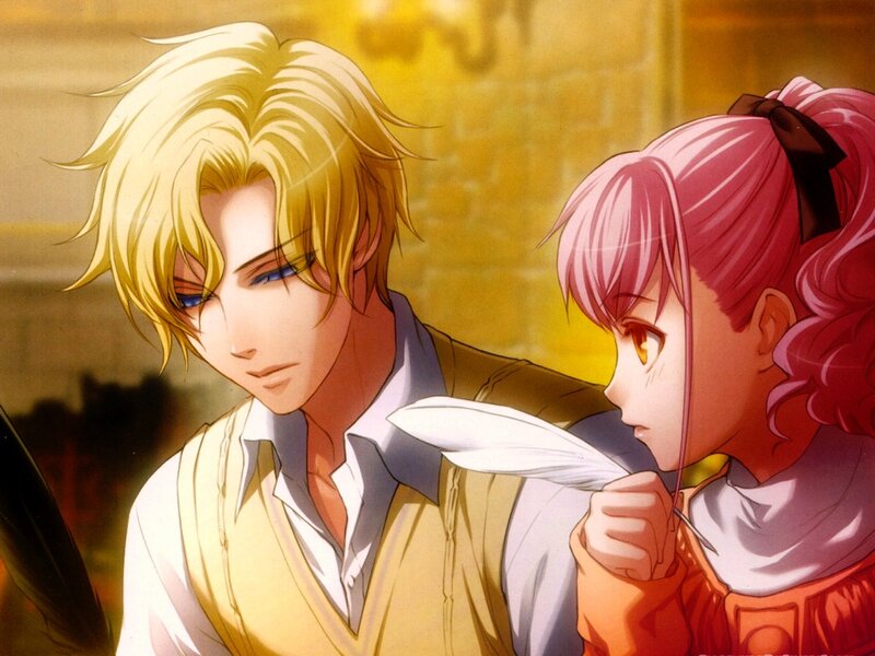 Blonde Man and Pink-haired Girl