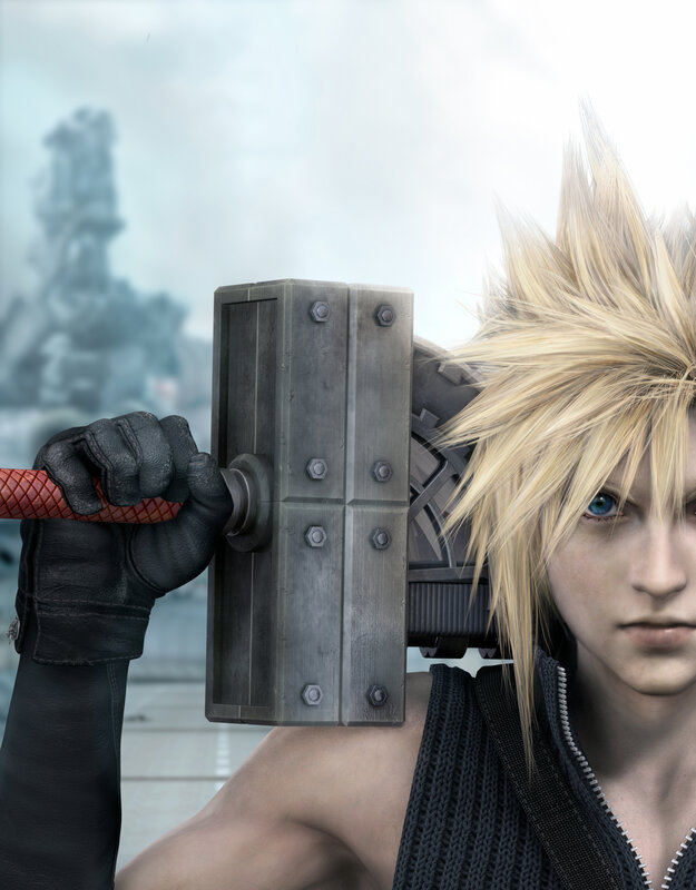 Blonde Man Holding Hammer