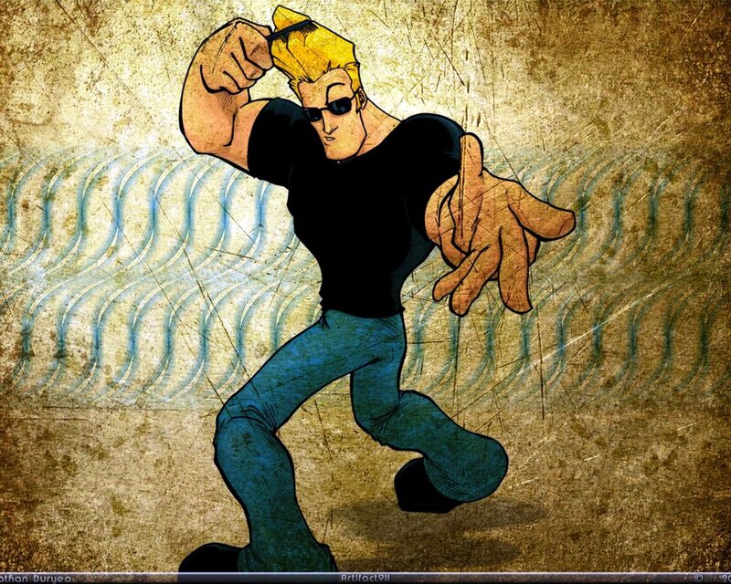 Blonde Man in Black Shirt
