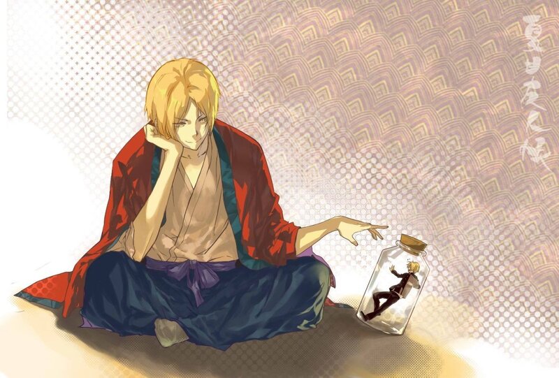 Blonde Man in Bottle