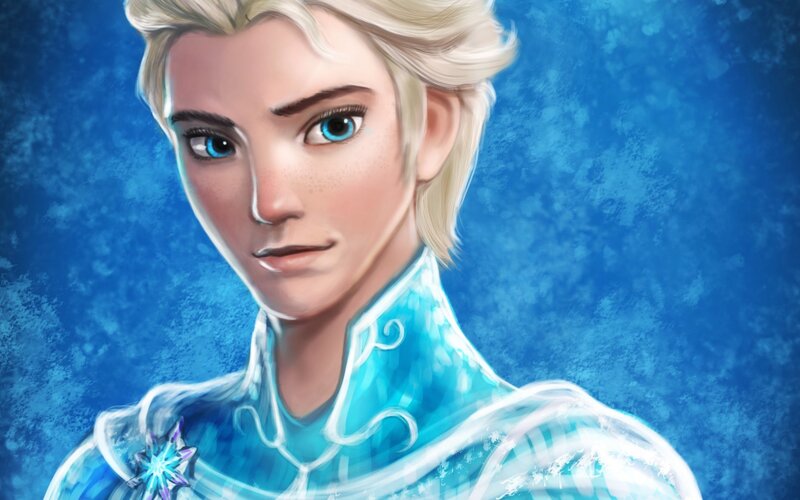 Blonde Man in Ice Armor