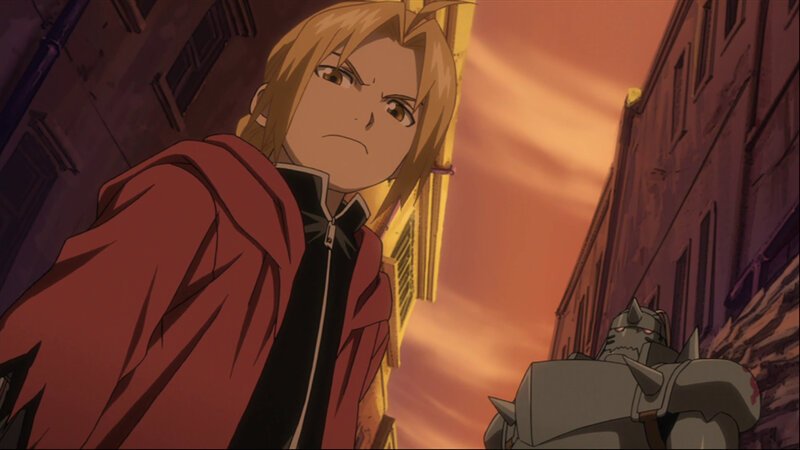 Blonde Man in Red Coat — Orange
