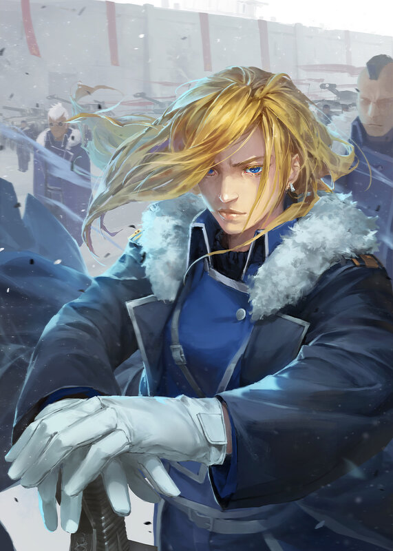 Blonde Man in Winter Coat