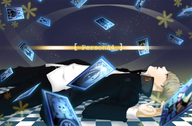 Blonde Man Lying Down — Blue