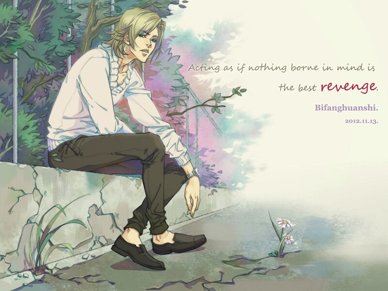 Blonde Man Sitting