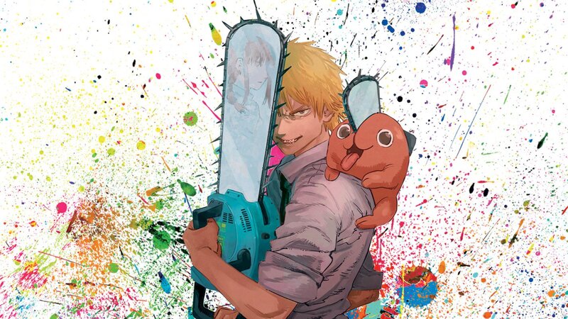 Blonde Man with Chainsaw