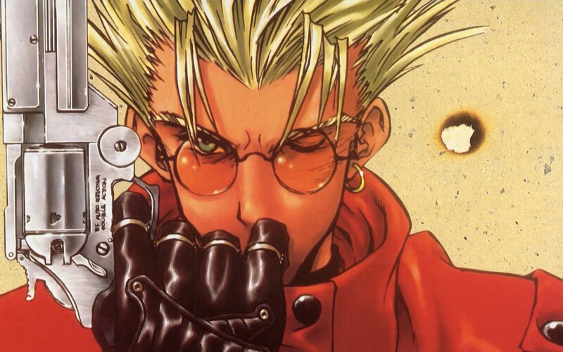 Blonde Man with Glasses — Red