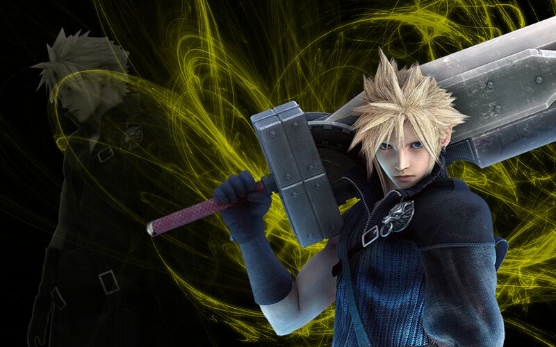 Blonde Man with Large Sword — Black