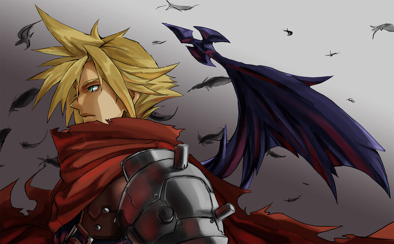 Blonde Man with Red Cloak