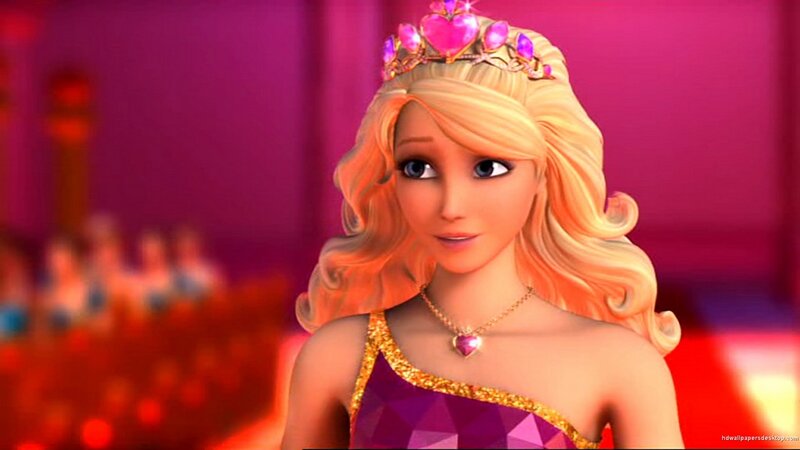 Blonde Princess in Dress