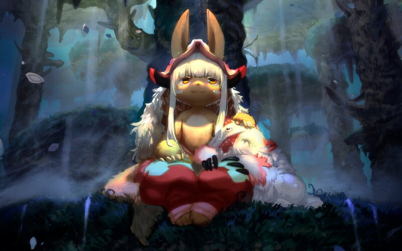 Blonde Rabbit Girl — Blue
