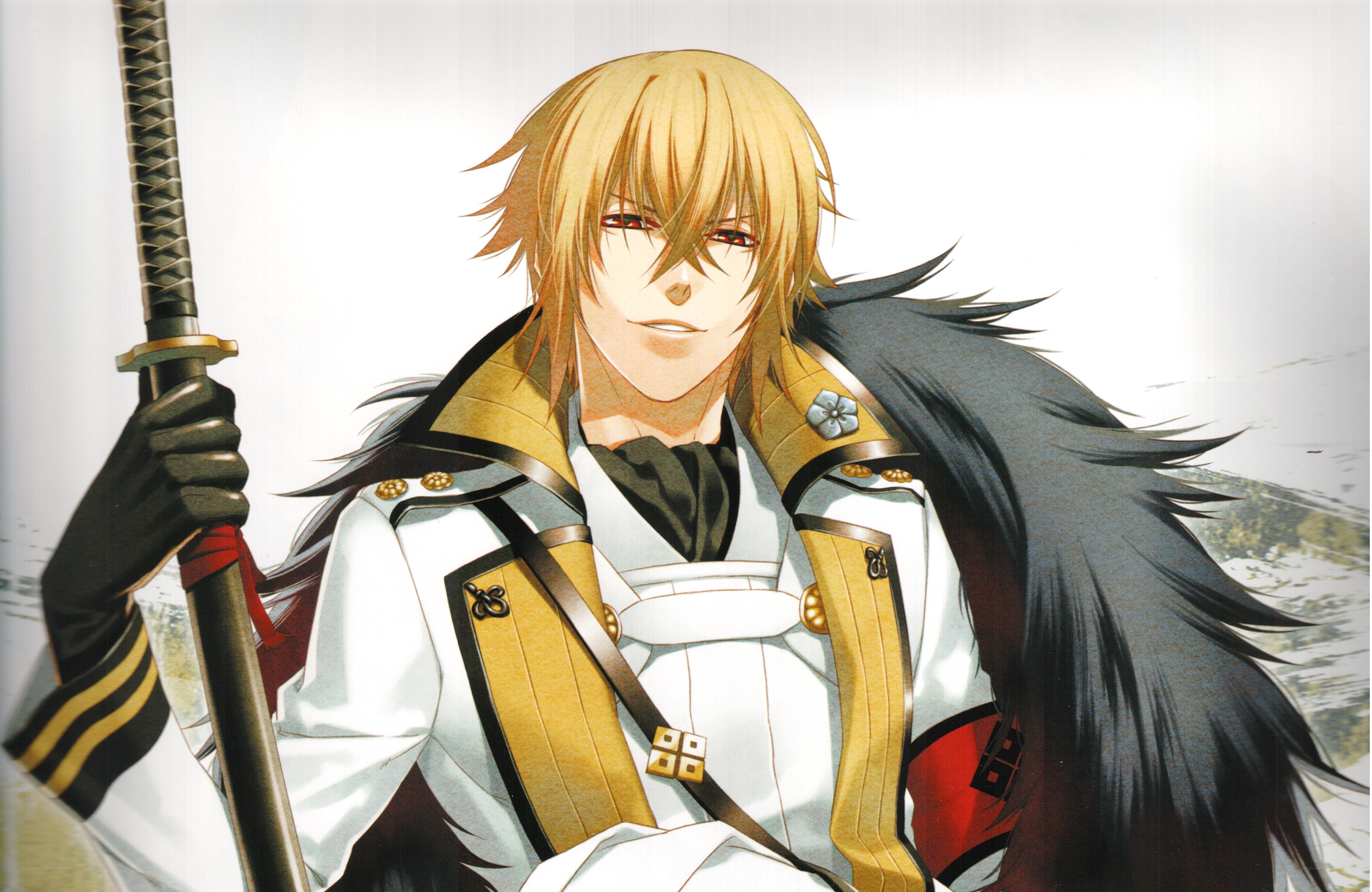 blonde samurai warrior