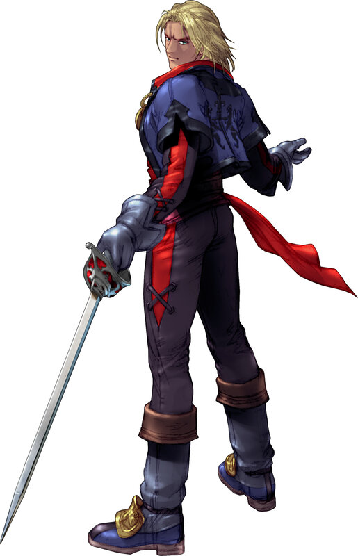 blonde swordsman character