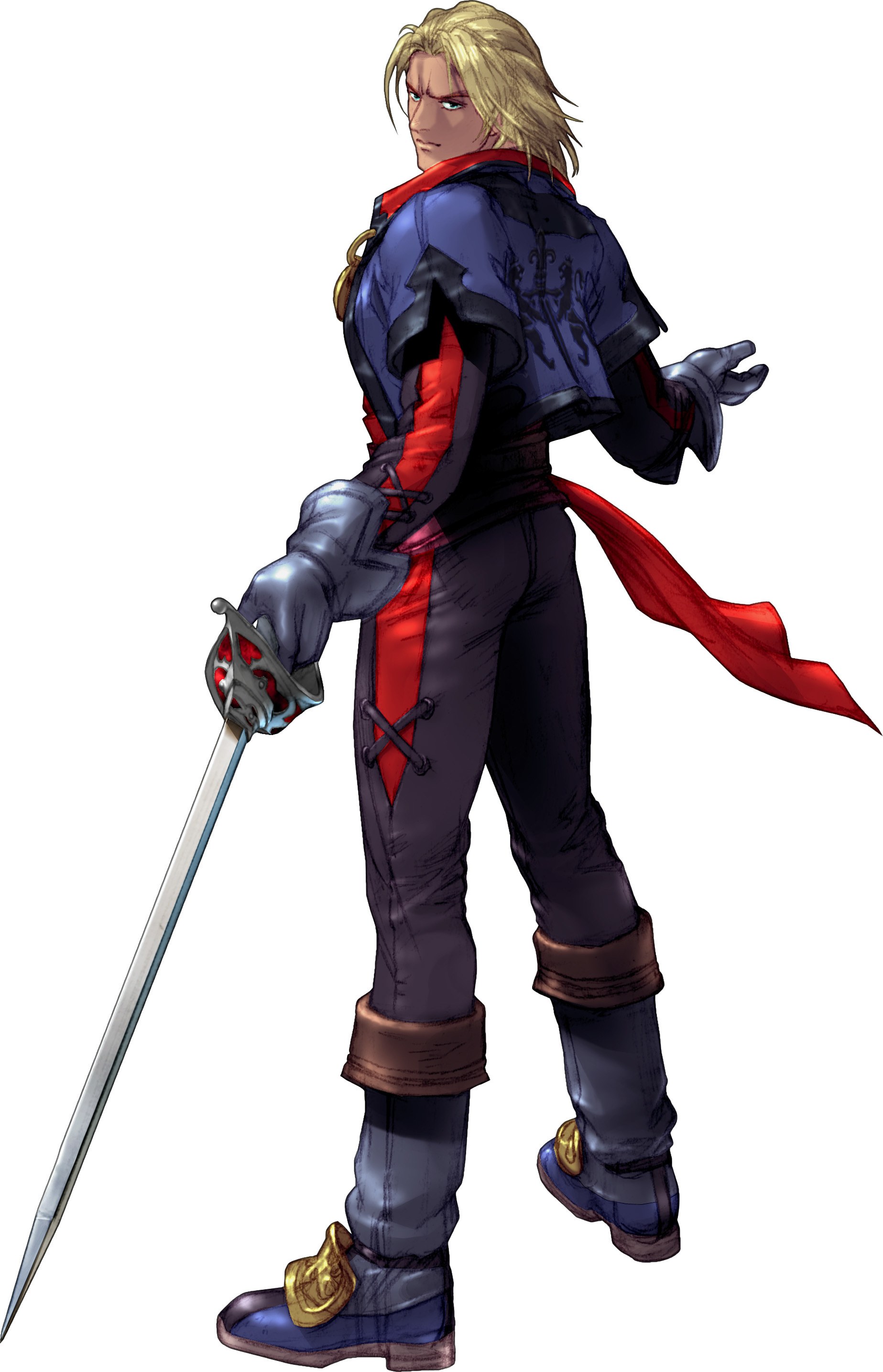 blonde swordsman character