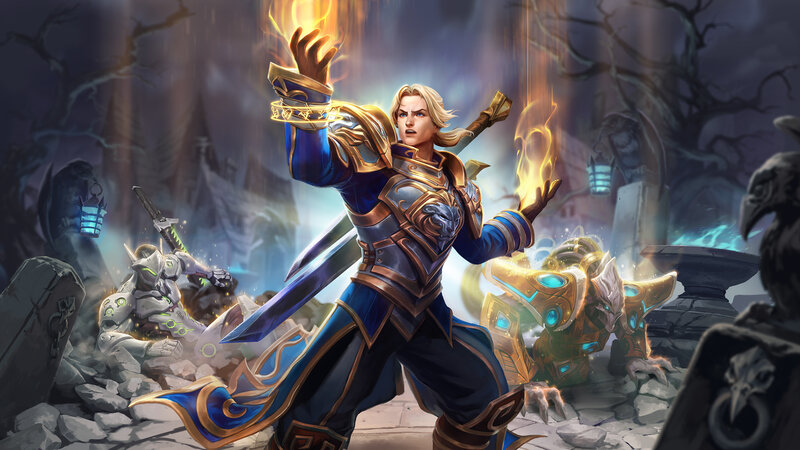 Blonde Warrior Casting Spell