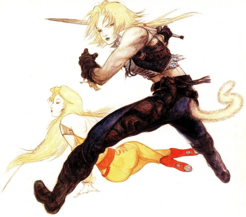 Blonde Warrior Running
