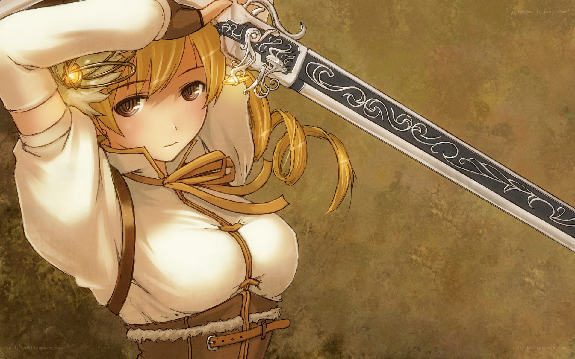 Blonde warrior with ornate sword