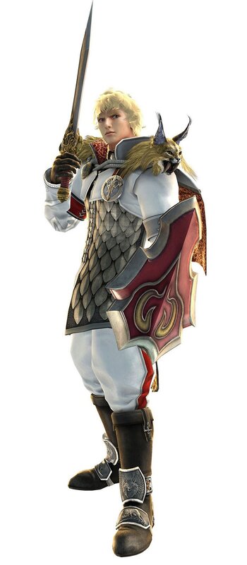 Blonde warrior with sword