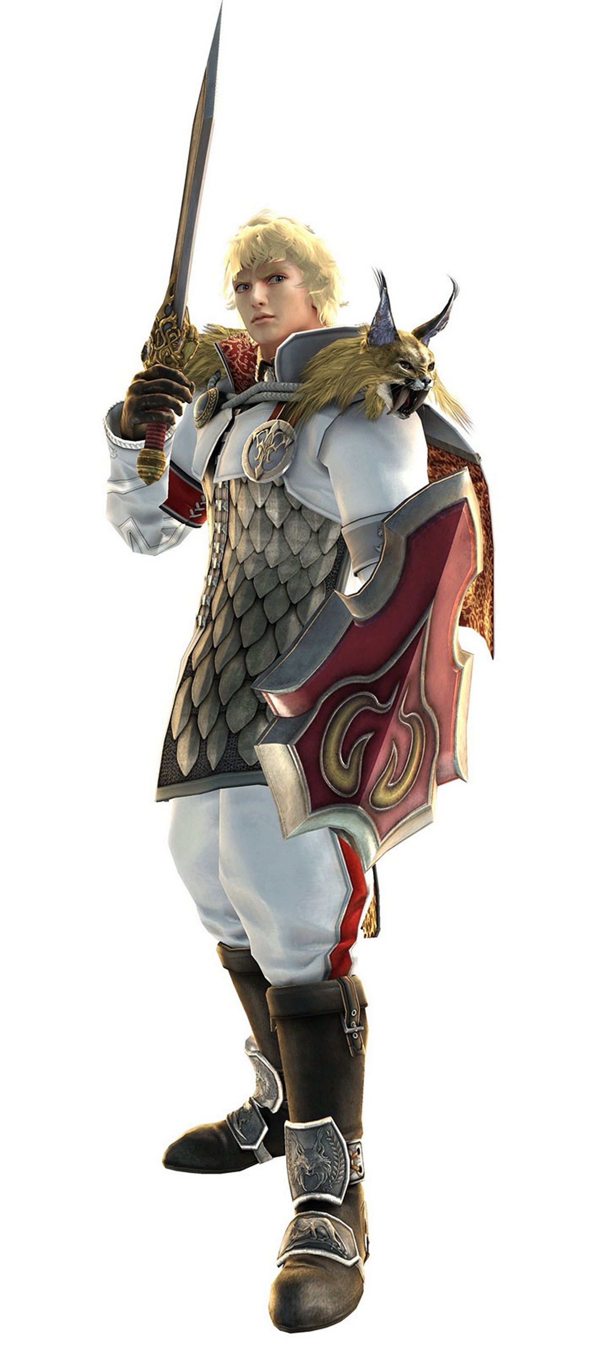 Blonde warrior with sword