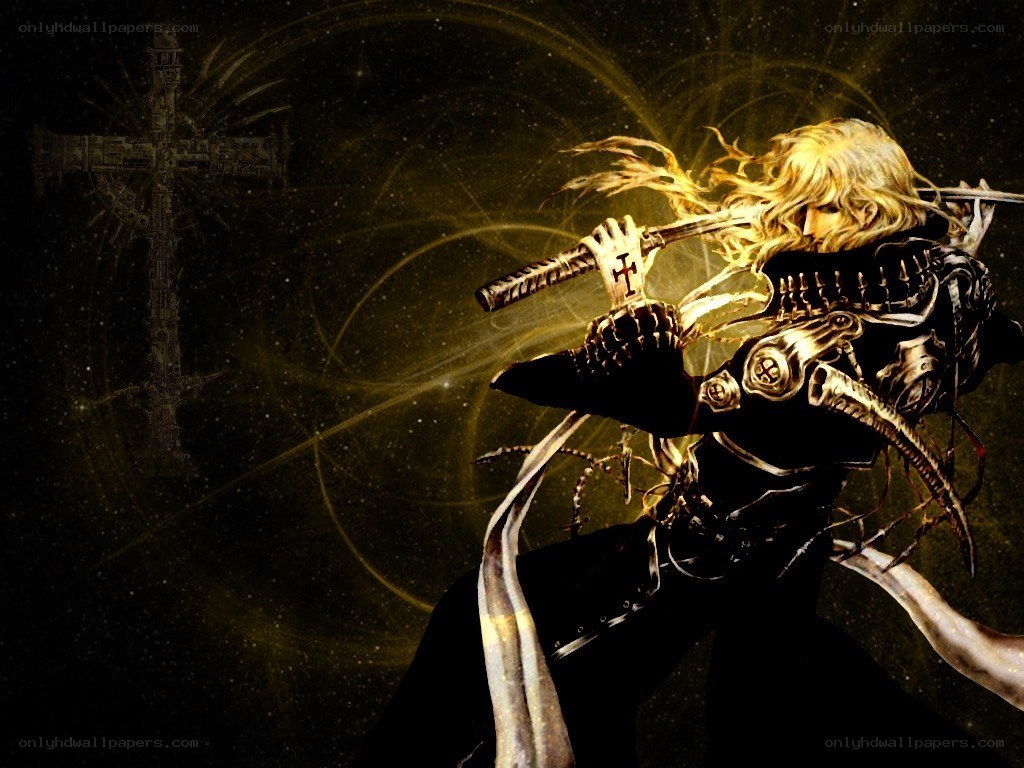 Blonde warrior with sword