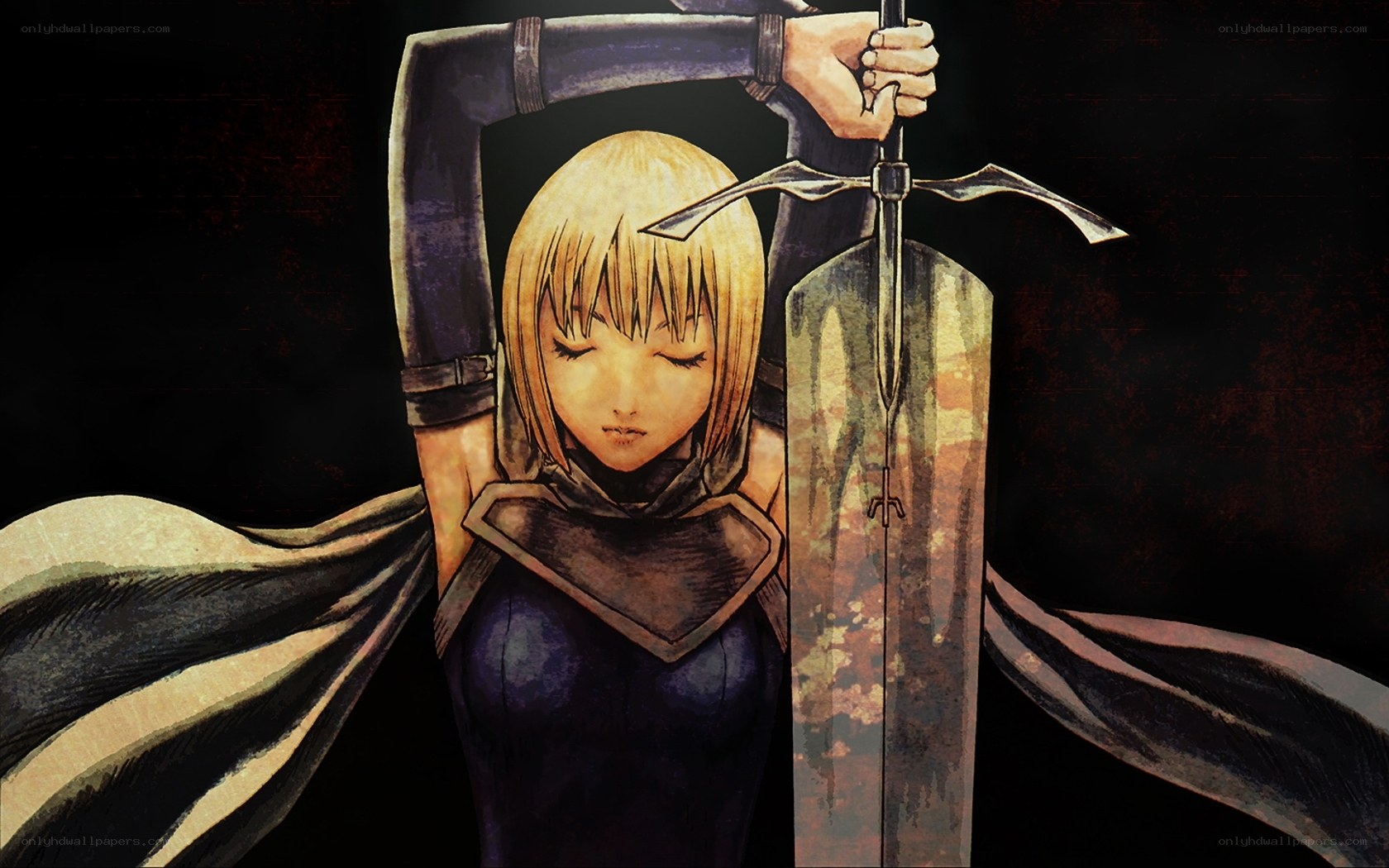 blonde warrior with sword