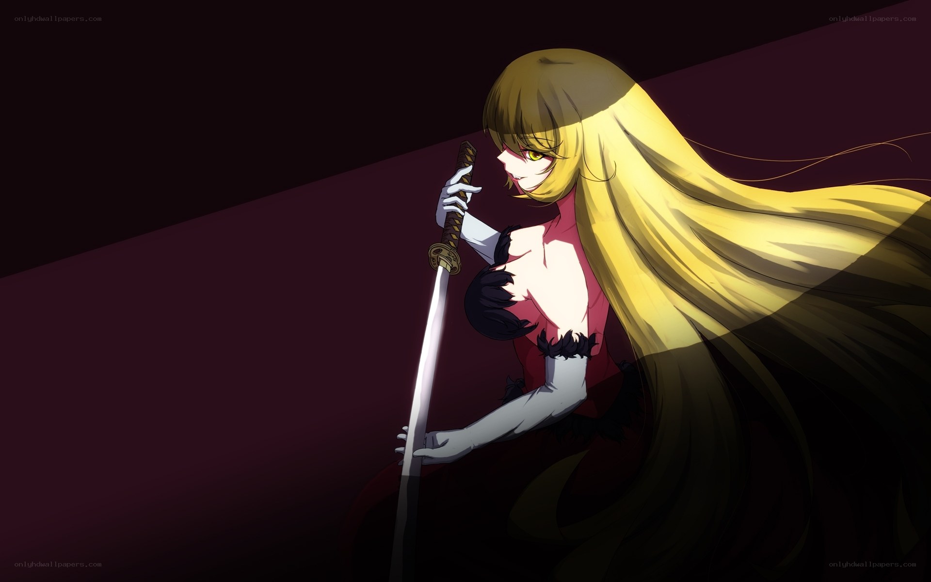 Blonde warrior with sword
